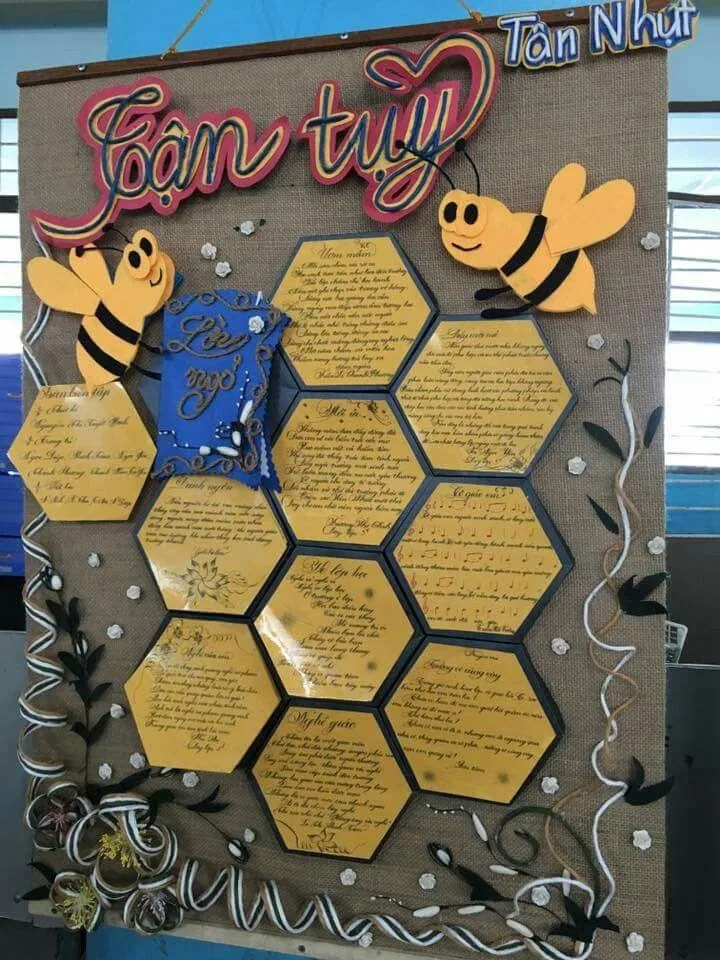 Những mẫu trang trí báo tường 20/11 đẹp sáng tạo (Ảnh: Internet)