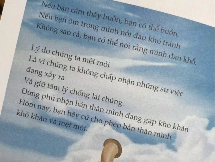 "Đừng phủ nhận bản thân mình đang gặp khó khăn" (Ảnh: Internet). "Đừng phủ nhận bản thân mình đang gặp khó khăn" (Ảnh: Internet).