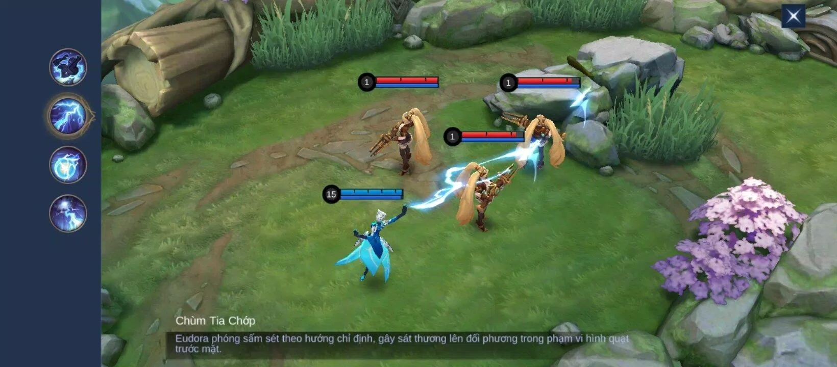 Chiêu 1: Chùm tia chớp (Ảnh: Internet) Chiêu 1: Chùm tia chớp (Ảnh: Internet)