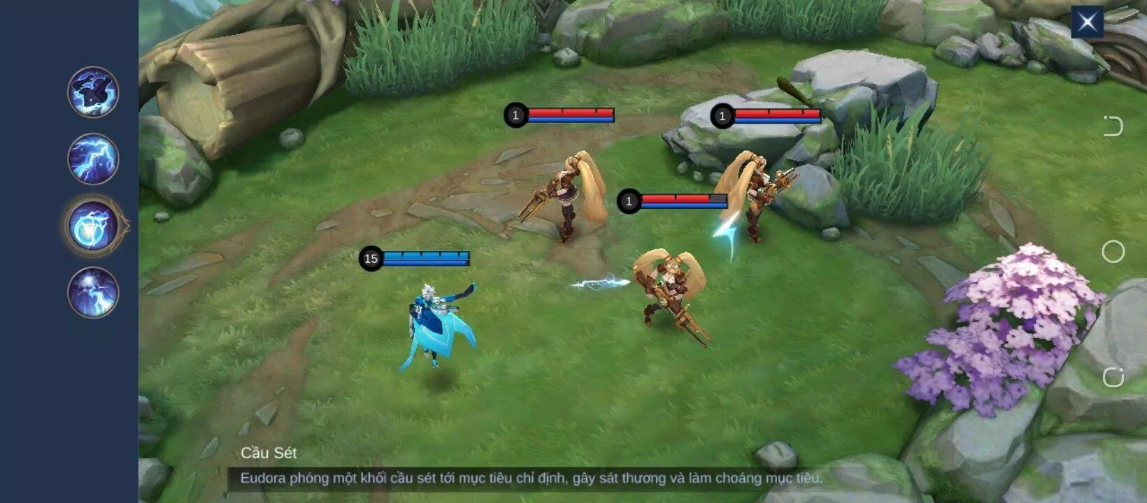 Chiêu 2: Cầu sét (Ảnh: Internet) Chiêu 2: Cầu sét (Ảnh: Internet)