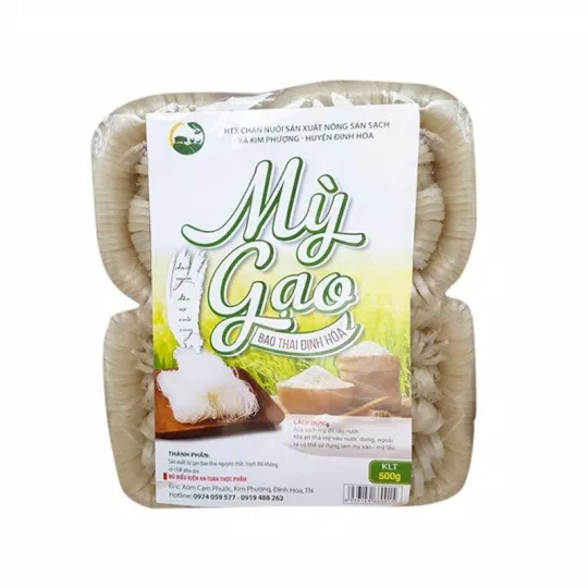 Mỳ gạo Bao Thai Định Hóa đã trở thành món quen thuộc trong mỗi tủ bếp của các bà nội trợ. (Nguồn ảnh: Internet) Mỳ gạo Bao Thai Định Hóa đã trở thành món quen thuộc trong mỗi tủ bếp của các bà nội trợ. (Nguồn ảnh: Internet)