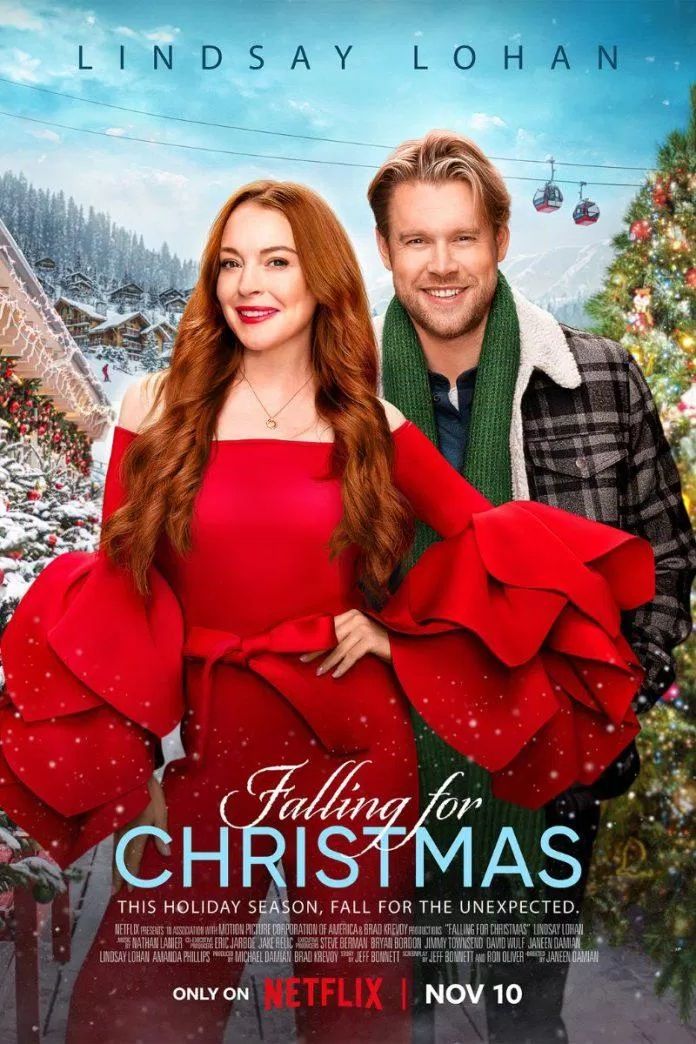 Netflix mở bát mùa Noel với bộ phim Falling For Christmas vào đầu tháng 11 bộ phim Chord Overstreet Falling for Christmas George Young Lindsay Lohan netflix phim 2022 phim giáng sinh Phim Hài Lãng Mạn phim netflix 2022 tháng 11 thông tin Thông tin phim trở lại