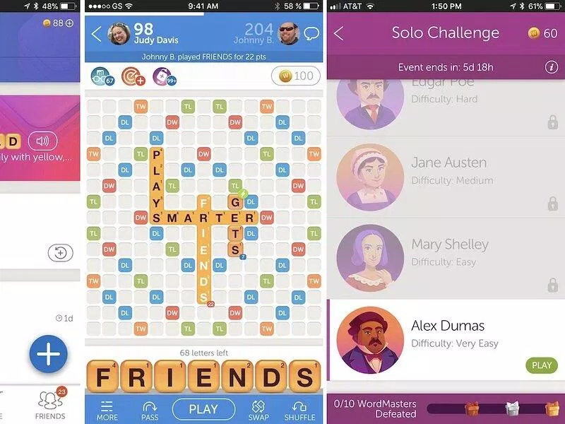 Game Words with Friends 2 nhiều người chơi đa nền tảng (Ảnh: Internet) Game Words with Friends 2 nhiều người chơi đa nền tảng (Ảnh: Internet)