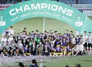 Hà Nội FC giành chức vô địch 3 năm liên tiếp (Ảnh: Internet(