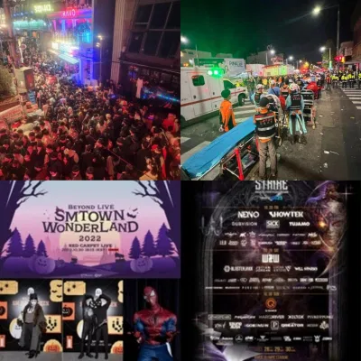 Halloween có thể bị cấm tại Hàn Quốc do thảm kịch Itaewon. (Ảnh: Internet) Halloween có thể bị cấm tại Hàn Quốc do thảm kịch Itaewon. (Ảnh: Internet)