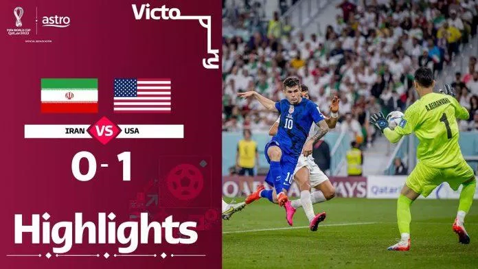 Hoa Kỳ vượt qua Iran bằng bàn thắng duy nhất của Pulisic (Ảnh: Internet)