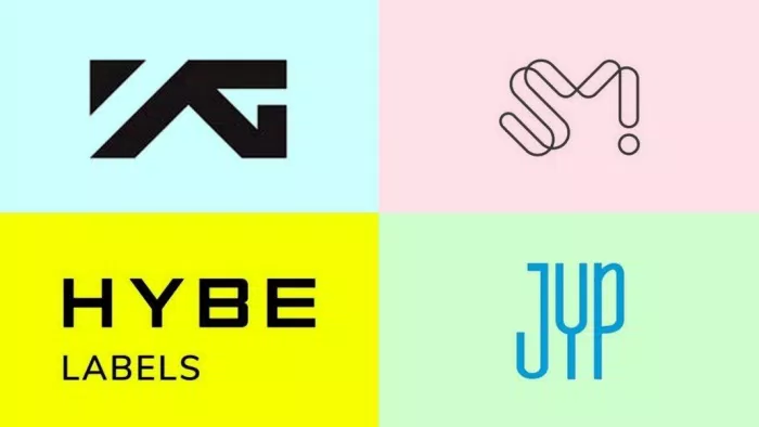 Doanh thu của 4 công ty/ tập đoàn Hybe, JYP, SM, YG (nguồn: internet)