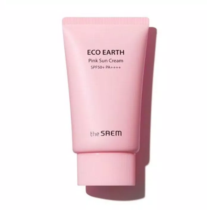 Kem chống nắng The Saem Eco Earth Pink Sun Cream SPF50+/PA++++