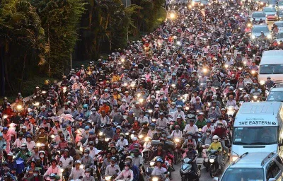 Tình trạng kẹt xe tại Thành phố Hồ Chí Minh (Nguồn: Internet) Tình trạng kẹt xe tại Thành phố Hồ Chí Minh (Nguồn: Internet)