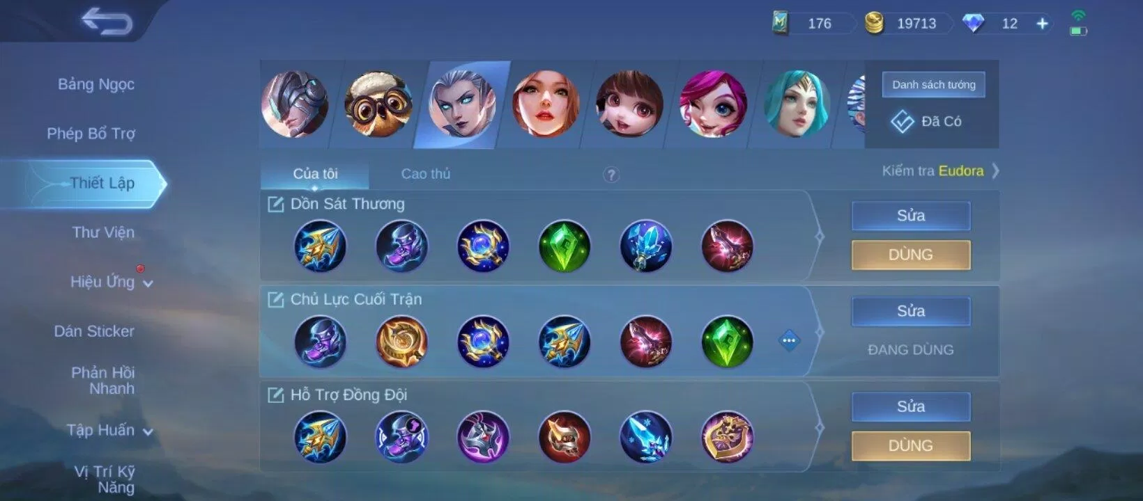 Hướng lên đồ cho Eudora (Ảnh: Internet) Hướng lên đồ cho Eudora (Ảnh: Internet)