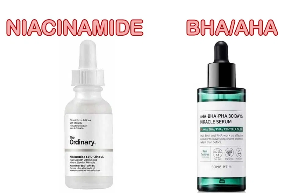 BHA kết hợp với Niacinamide (Nguồn: Internet)