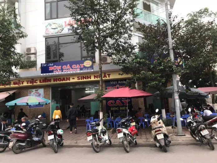 Bún cá cay Việt Anh. (Ảnh: Internet)