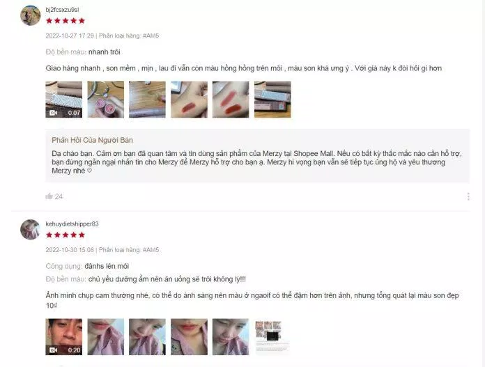 Đánh giá của khách hàng (Nguồn: Internet) Đánh giá của khách hàng (Nguồn: Internet)