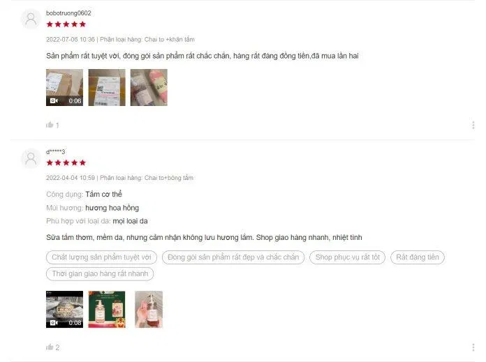 Đánh giá của người dùng (BlogAnChoi)
