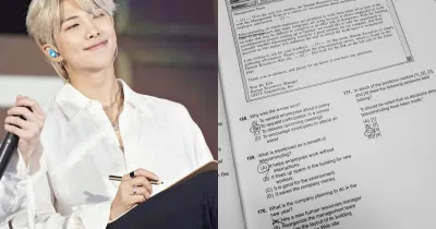 RM đã quyết tâm ôn luyện kì thi chứng chỉ TOEIC trong những ngày cách ly ( ảnh: internet).