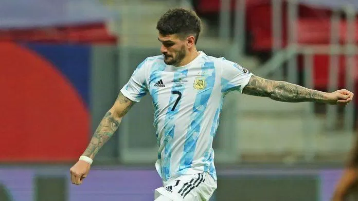 Rodrigo De Paul là cái tên "máu mặt" ở hàng tiền vệ của Argentina (Ảnh: Internet)