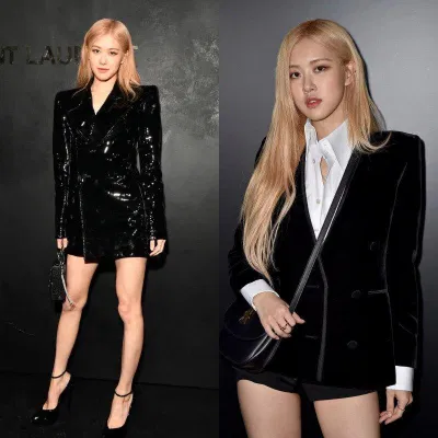 Rosé ưu ái màu đen khi tham dự sự kiện. (Ảnh: Internet)