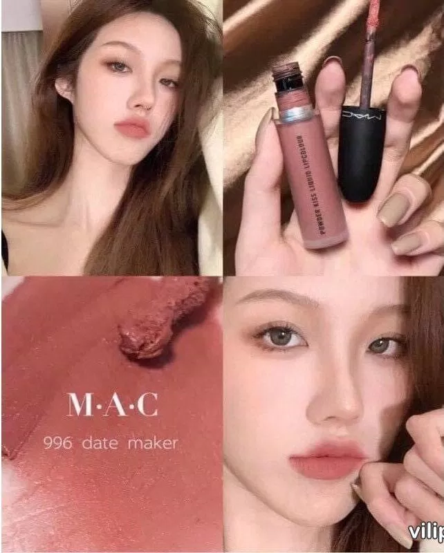 MAC Powder Kiss Liquid Lipcolour Màu 996 Hồng Nude