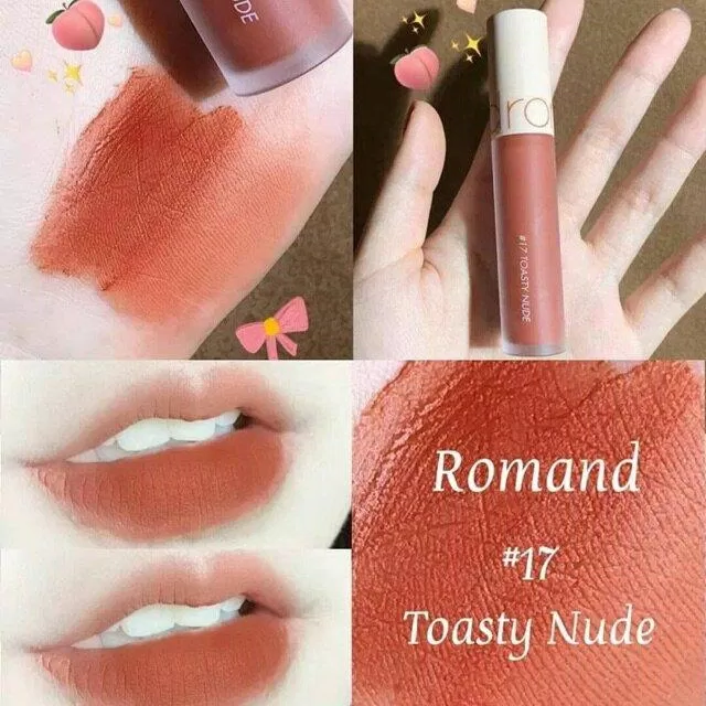 Romand Zero Velvet Tint Shell Beach Nude Collection màu 17 Toasty Nude