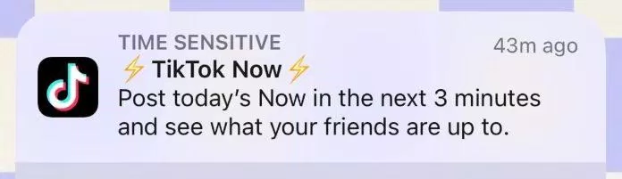 TikTok Now hiện thông báo nhắc bạn đăng nội dung mỗi ngày (Ảnh: Internet) TikTok Now hiện thông báo nhắc bạn đăng nội dung mỗi ngày (Ảnh: Internet)