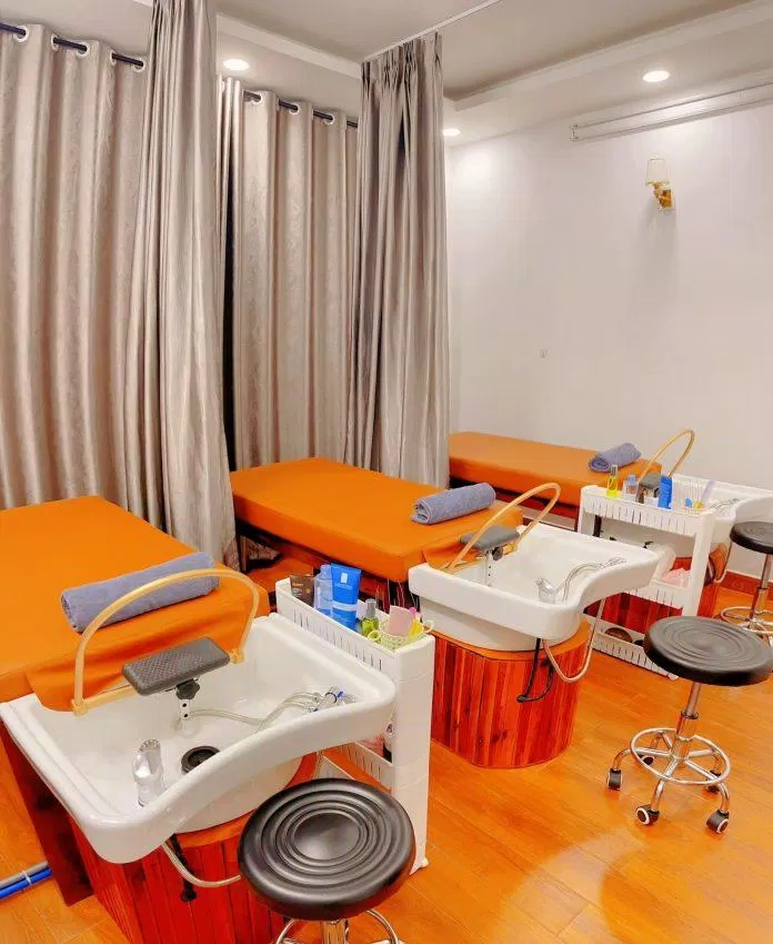 Phòng gội đầy đủ tiện nghi