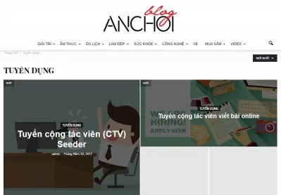 BlogAnChoi với đa dạng đề tài để bạn lựa chọn (Ảnh: Internet)