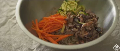 Cho nguyên liệu vào cùng nhau và trộn. Nguồn: YouTube: Culinary Frank