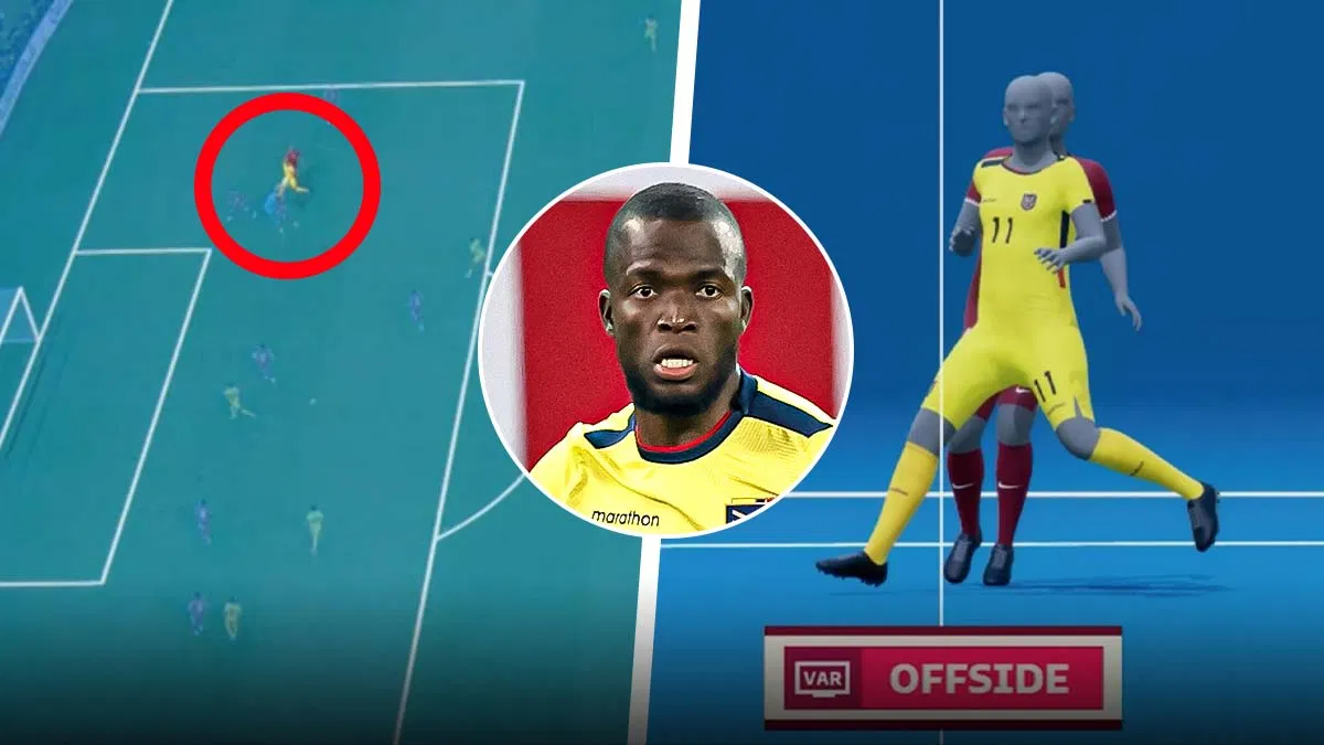 Lần đầu tiên công nghệ VAR bán tự động được áp dụng ở Qatar và nó đã cứu cho đội chủ nhà 1 bàn thua (Ảnh: Internet) Lần đầu tiên công nghệ VAR bán tự động được áp dụng ở Qatar và nó đã cứu cho đội chủ nhà 1 bàn thua (Ảnh: Internet)