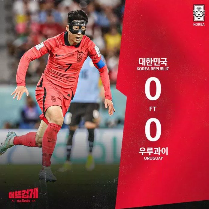 Son Heung Min và các đồng đội đã cầm chân thành công Uruguay (Ảnh: Internet) Son Heung Min và các đồng đội đã cầm chân thành công Uruguay (Ảnh: Internet)