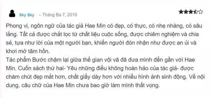 Câu chữ của Hae Min chưa bao giừo làm mình thất vọng - Sky Sky (Ảnh: BlogAnChoi). Câu chữ của Hae Min chưa bao giừo làm mình thất vọng - Sky Sky (Ảnh: BlogAnChoi).