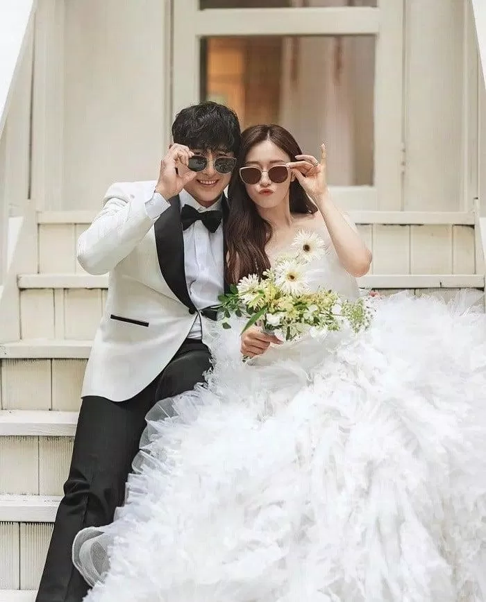 Phong cách chụp cảnh cưới hài hước, ấn tượng của Jiyeon T-Ara. (Ảnh: Internet)