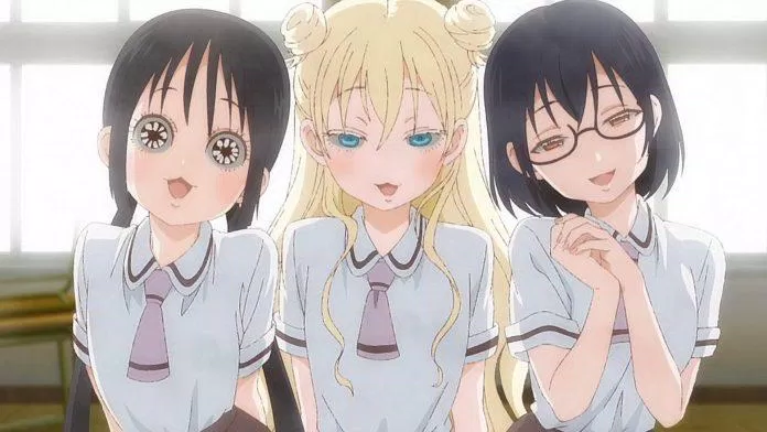Asobi Asobase với những câu chuyện ngây thơ, ngớ ngẩn của ba cô bạn nữ sinh trung học (Ảnh: Internet)