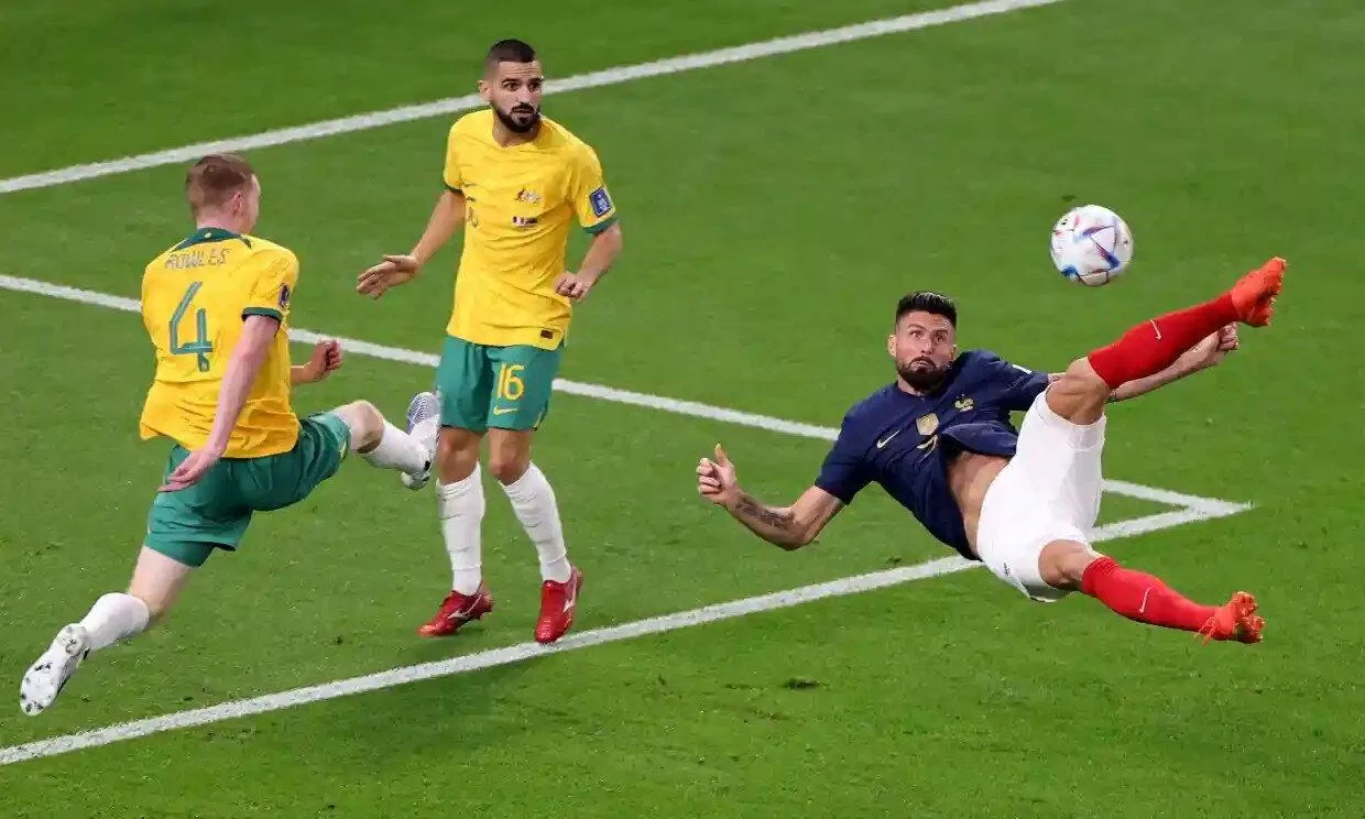 Australia từng thất bại trước Pháp với tỉ số 1-4 ở lượt trận mở màn World Cup 2022 (Ảnh: Internet)