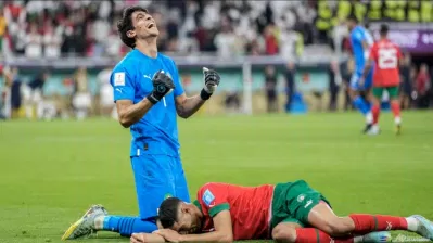 Đội tuyển Maroc đã truyền cảm hứng cho cả châu Phi khi họ đánh bại Bồ Đào Nha để có mặt ở trận chung kết với tuyển Pháp (Ảnh: Internet)