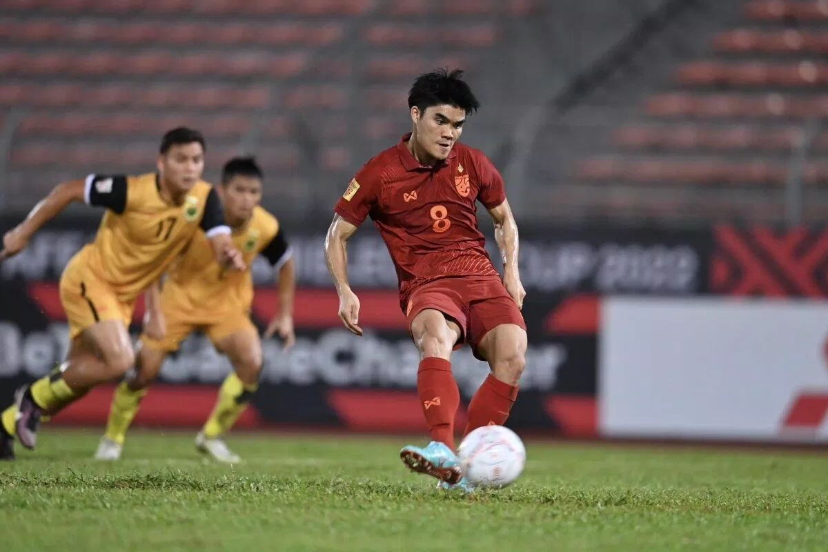 Kết thúc trận đấu Thái Lan 5-0 Brunei (Ảnh: Internet) Kết thúc trận đấu Thái Lan 5-0 Brunei (Ảnh: Internet)