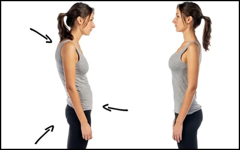 Tư thế thẳng lưng ảnh hưởng đến vòng 1 (Nguồn: Internet)