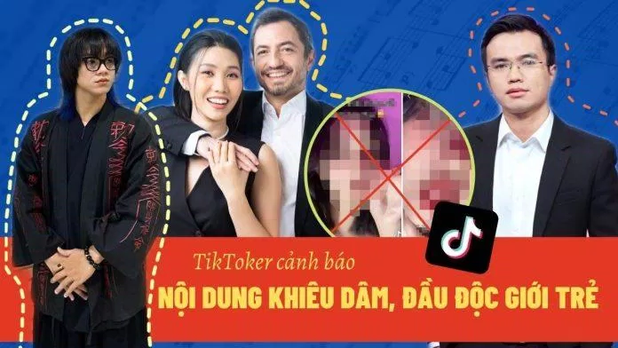 Các TikToker cảnh báo nội dung bẩn đang lan truyền, gây ảnh hưởng tiêu cực đến người dùng TikTok - Ảnh Báo Thanh Niên