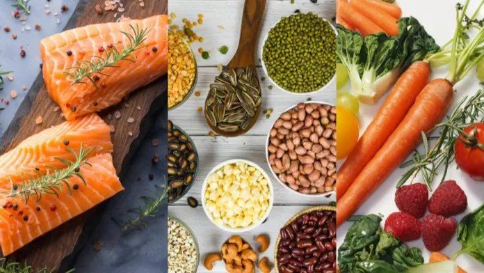 Thói quen ăn uống có mối liên hệ chặt chẽ với sức khỏe của làn da. Ảnh: Canva.