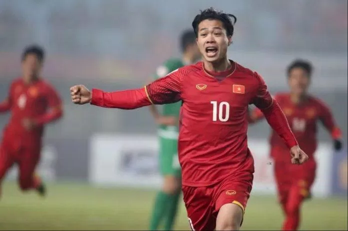 Công Phượng mở tỉ số cho U23 Việt Nam trước U23 Iraq trong trận tứ kết (Ảnh: Internet) Công Phượng mở tỉ số cho U23 Việt Nam trước U23 Iraq trong trận tứ kết (Ảnh: Internet)