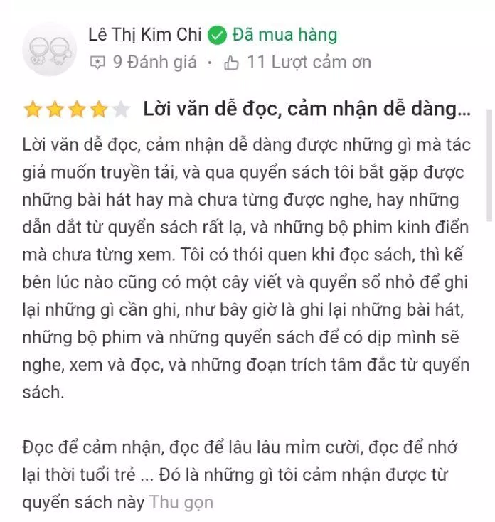 Đánh giá của người đọc (Ảnh:BlogAnChoi) Đánh giá của người đọc (Ảnh:BlogAnChoi)