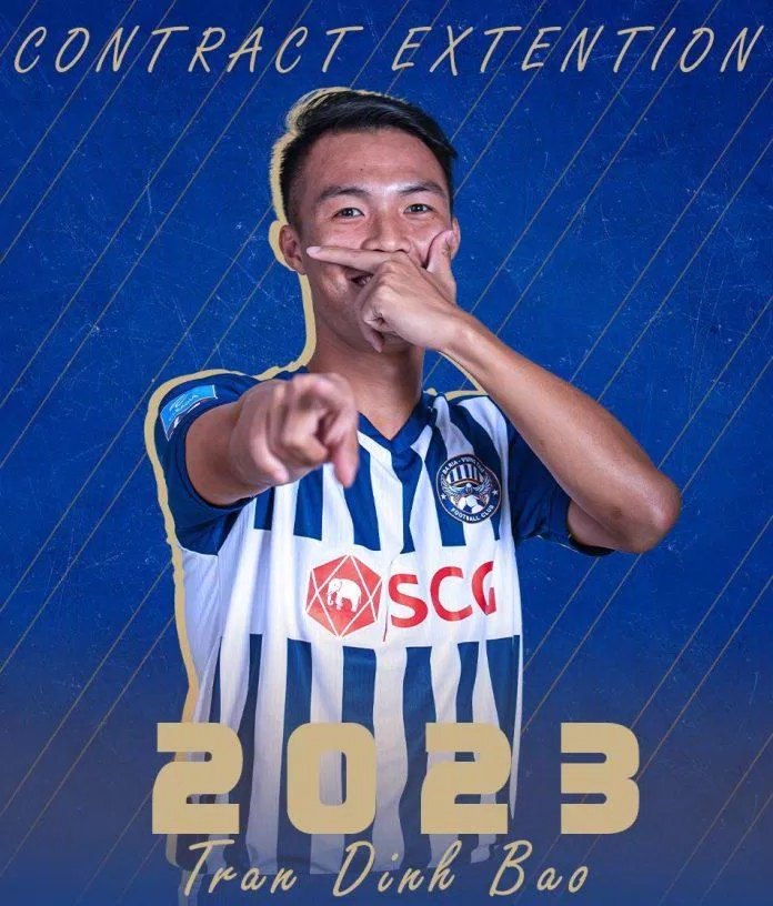 Trần Đình Bảo chính là cầu thủ chơi tốt nhất trong đội hình CLB Bà Rịa - Vũng Tàu ở mùa giải 2021 (Ảnh: Internet)