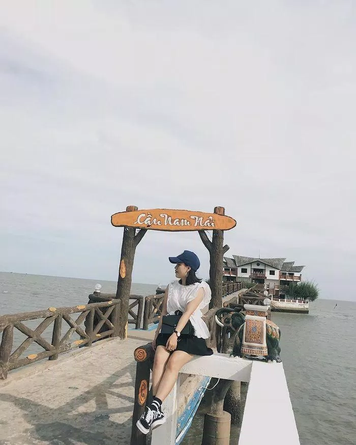 Cầu tình yêu Cần Giờ (Nguồn: Internet). Cầu tình yêu Cần Giờ (Nguồn: Internet).