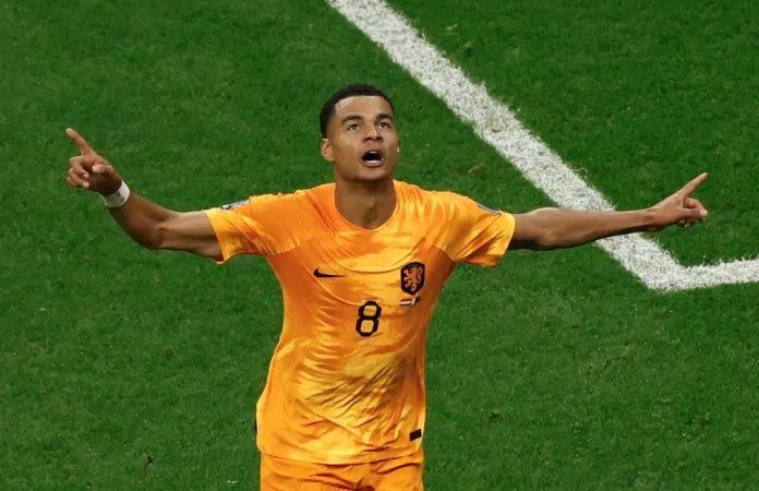 Gakpo là biểu tượng chiến thắng của con lốc màu da cam tại vòng bảng World Cup 2022 (Ảnh: Internet)