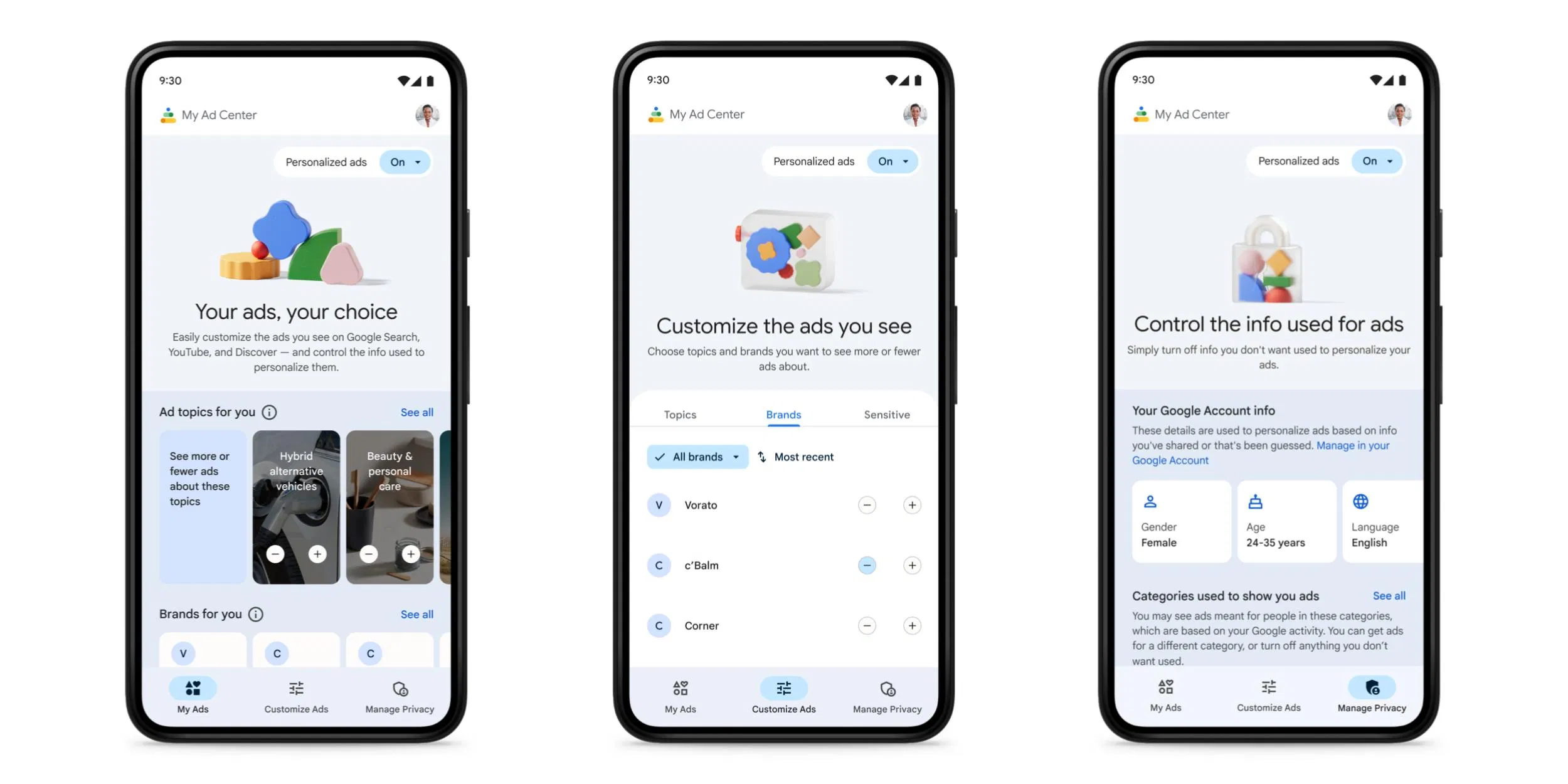 “Trung tâm quảng cáo của tôi” trong Android (Ảnh: Internet) “Trung tâm quảng cáo của tôi” trong Android (Ảnh: Internet)