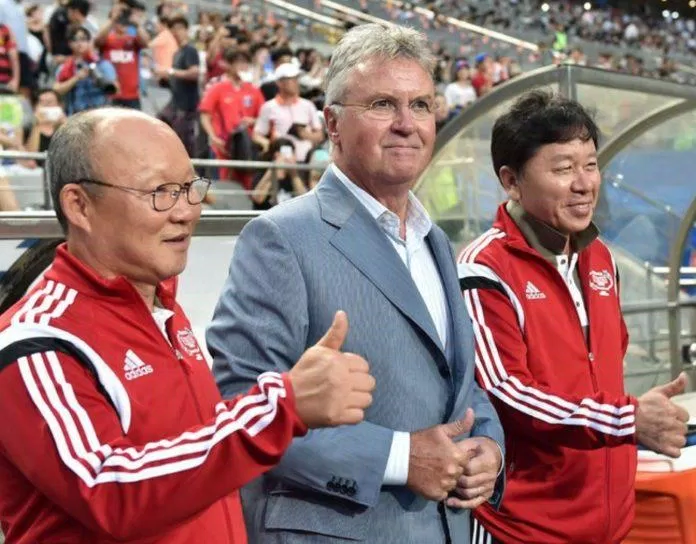HLV Park Hang Seo từng có mặt trong ban huấn luyện của đội tuyển quốc gia Hàn Quốc tại World Cup 2002 (Ảnh: Internet) HLV Park Hang Seo từng có mặt trong ban huấn luyện của đội tuyển quốc gia Hàn Quốc tại World Cup 2002 (Ảnh: Internet)