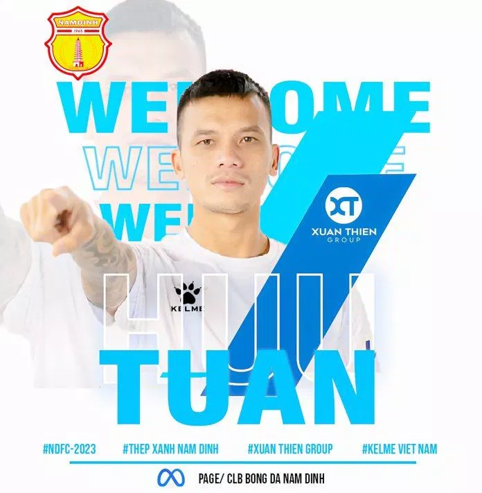 Hữu Tuấn chính thức gia nhập CLB Nam Định (Ảnh: Internet) Hữu Tuấn chính thức gia nhập CLB Nam Định (Ảnh: Internet)
