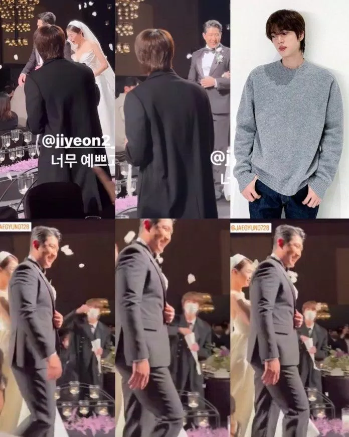 Jin BTS đã xuất hiện tại lễ cưới của Jiyeon T-Ara. (Ảnh: Internet)