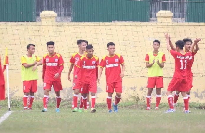 U21 Khánh Hòa bất ngờ có bàn thắng mở tỉ số (Ảnh: Internet)