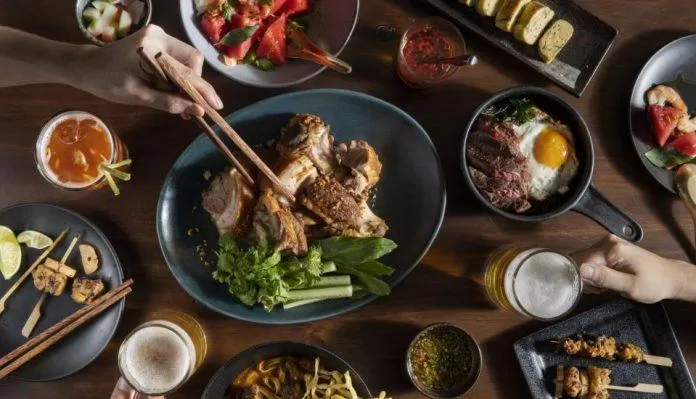 Concept "ăn đồ Thái, uống rượu Nhật" (Ảnh: Internet)