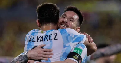 Alvarez trong màu áo đội tuyển Argentina (Ảnh: Internet) Alvarez trong màu áo đội tuyển Argentina (Ảnh: Internet)